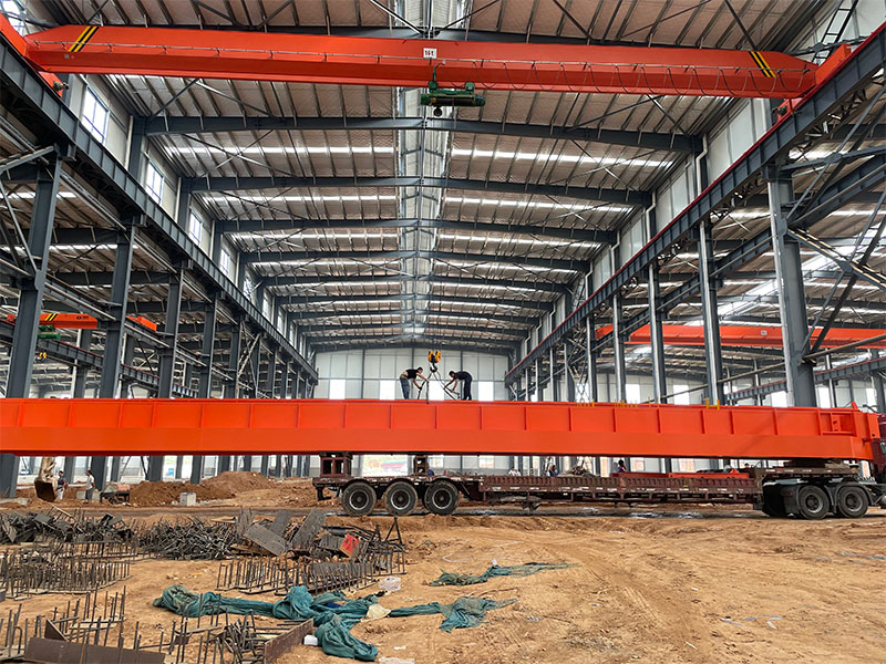 單梁橋式施工現(xiàn)場